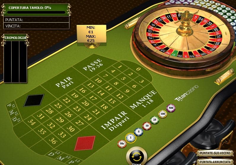 roulette online francese premium