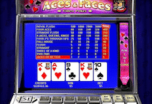videopoker online aams aces of faces playtech