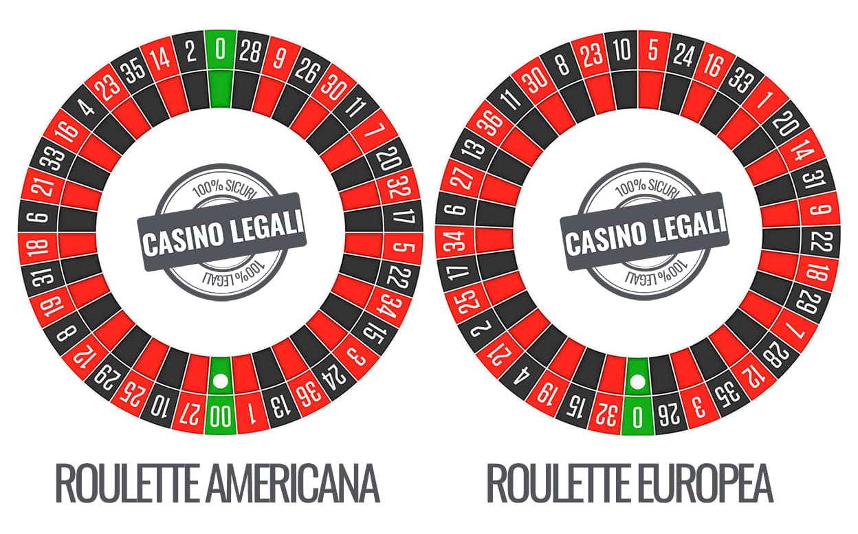Roulette europea e roulette americana